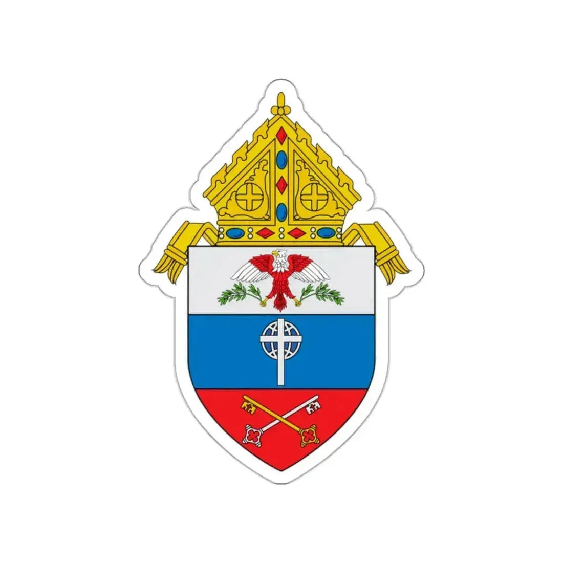 Roman Catholic Archdiocese for the Military Services, USA - STICKER Vinyl Die-Cut Decal White Die-Cut 2 Inch - The Sticker Space