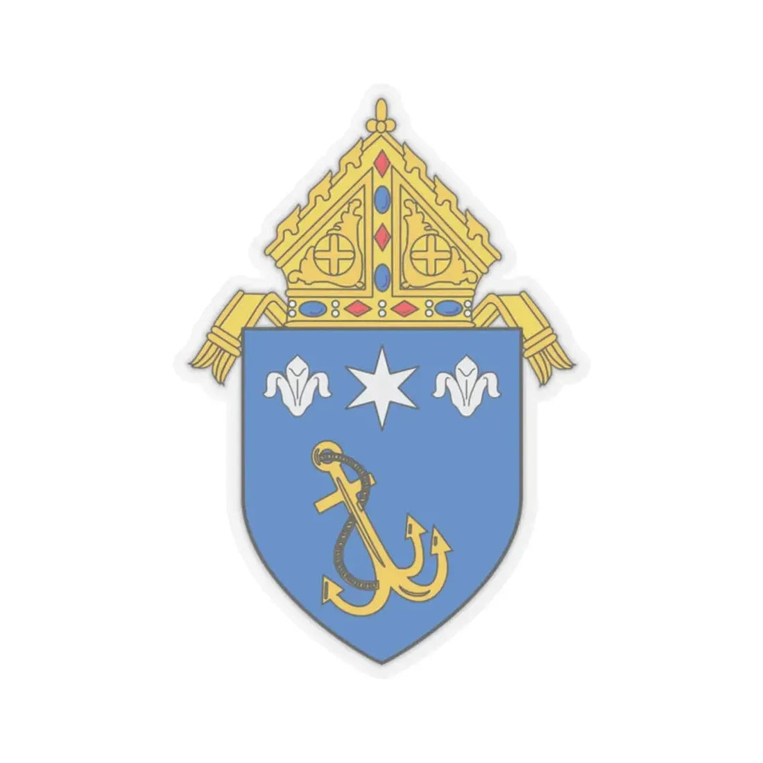 Roman Catholic Archdiocese of Anchorage - STICKER Vinyl Kiss-Cut Decal 2 Inch Transparent - The Sticker Space
