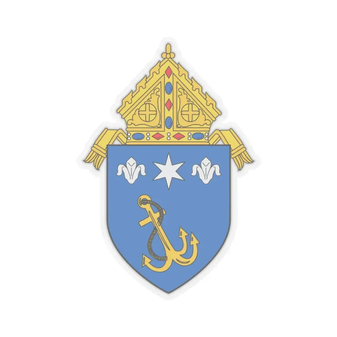 Roman Catholic Archdiocese of Anchorage - STICKER Vinyl Kiss-Cut Decal 3 Inch Transparent - The Sticker Space