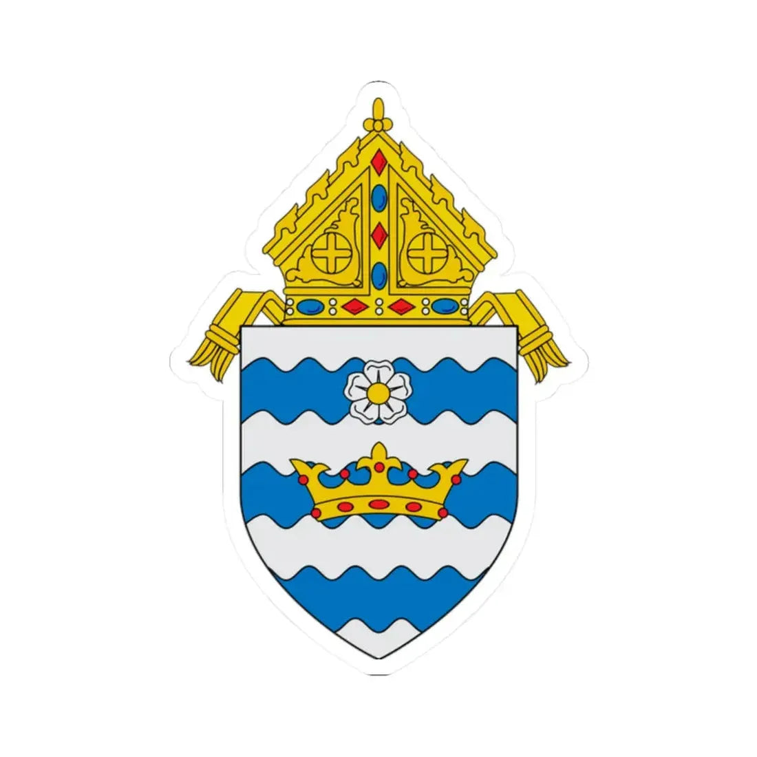 Roman Catholic Archdiocese of Atlanta - STICKER Vinyl Kiss-Cut Decal 2 Inch White - The Sticker Space