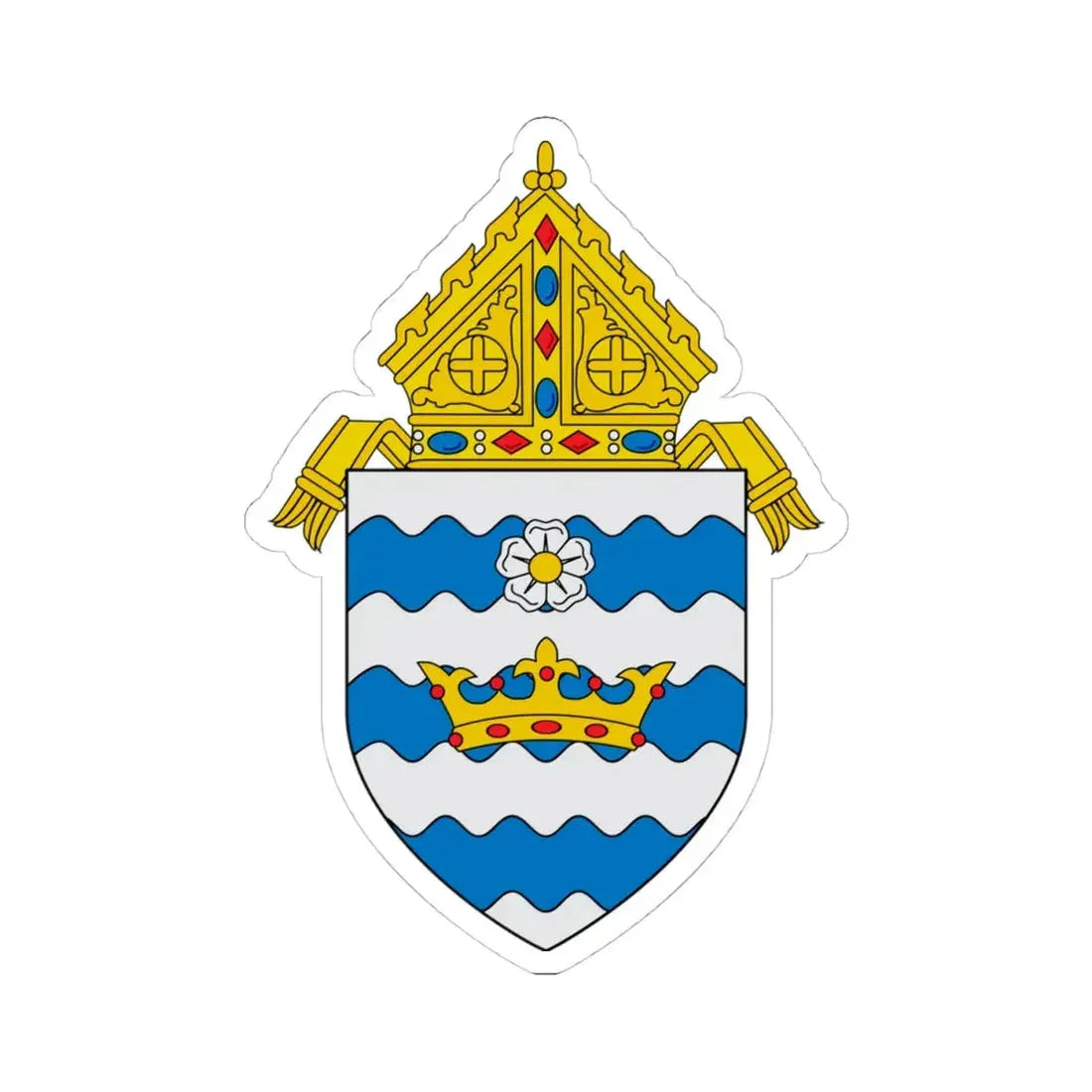 Roman Catholic Archdiocese of Atlanta - STICKER Vinyl Kiss-Cut Decal 4 Inch White - The Sticker Space