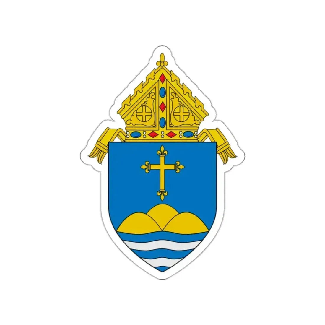 Roman Catholic Archdiocese of Boston - STICKER Vinyl Die-Cut Decal White Die-Cut 2 Inch - The Sticker Space