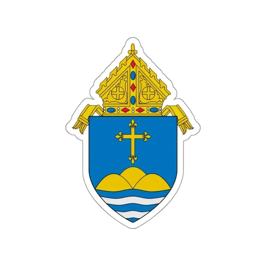 Roman Catholic Archdiocese of Boston - STICKER Vinyl Die-Cut Decal White Die-Cut 3 Inch - The Sticker Space