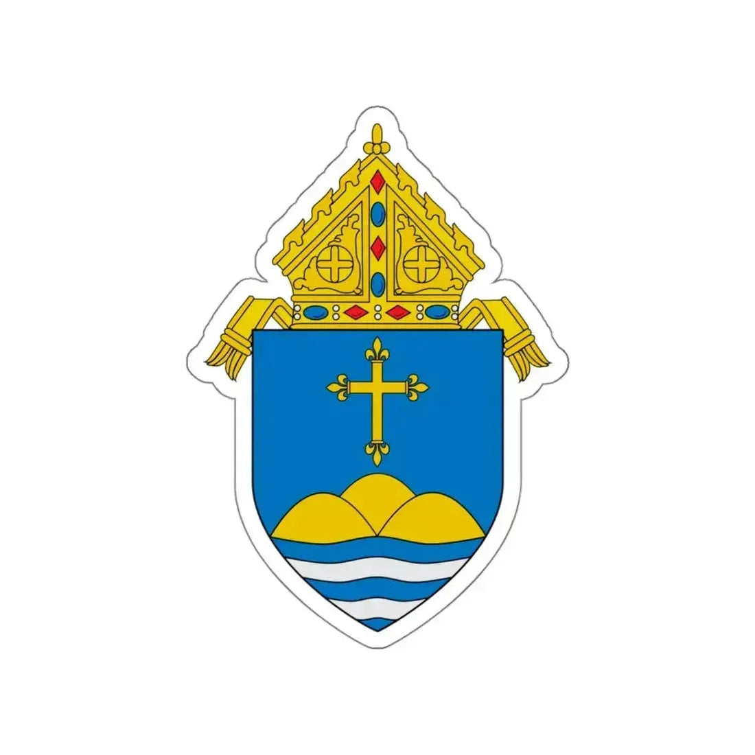 Roman Catholic Archdiocese of Boston - STICKER Vinyl Die-Cut Decal White Die-Cut 6 Inch - The Sticker Space