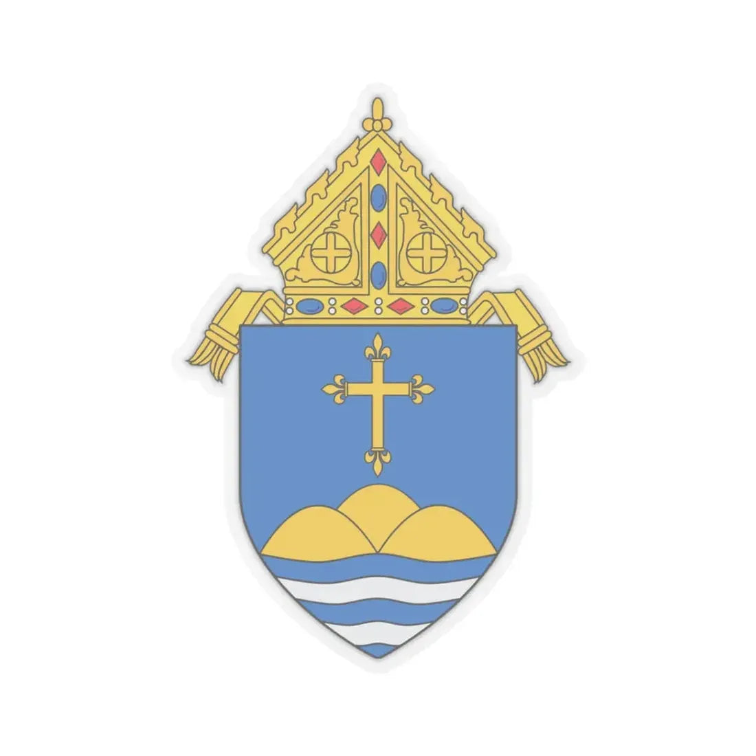 Roman Catholic Archdiocese of Boston - STICKER Vinyl Kiss-Cut Decal 3 Inch Transparent - The Sticker Space