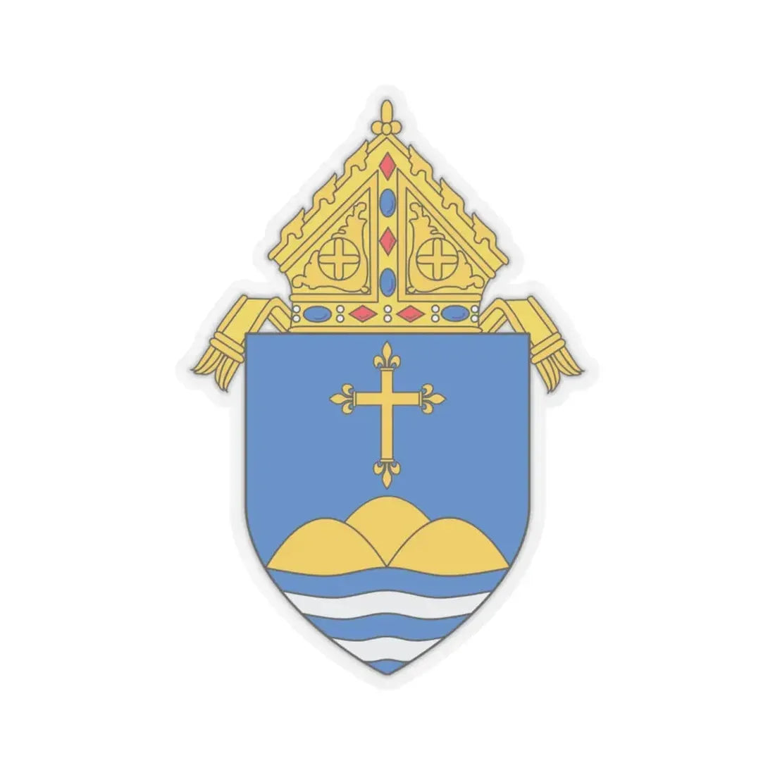Roman Catholic Archdiocese of Boston - STICKER Vinyl Kiss-Cut Decal 6 Inch Transparent - The Sticker Space