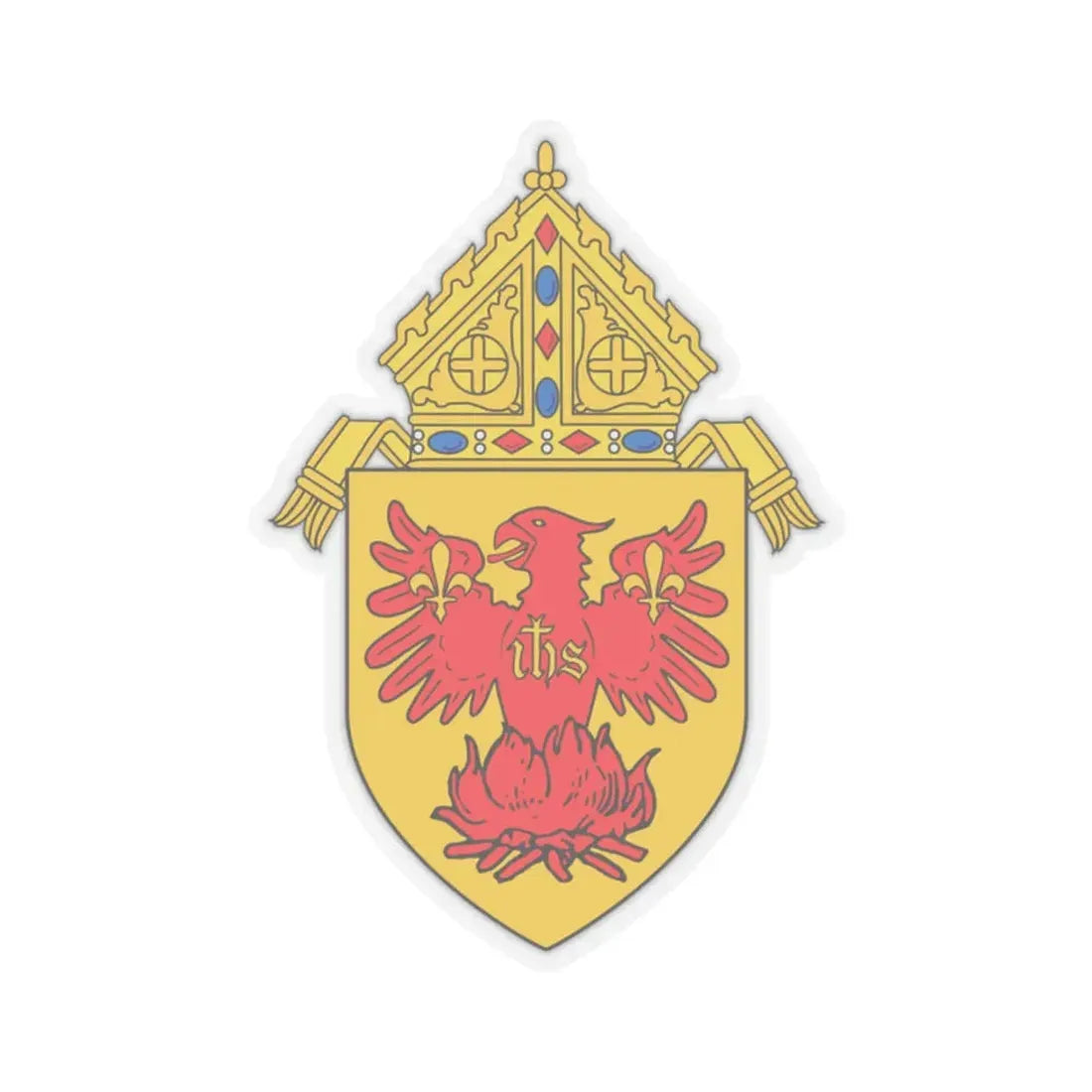 Roman Catholic Archdiocese of Chicago - STICKER Vinyl Kiss-Cut Decal 2 Inch Transparent - The Sticker Space