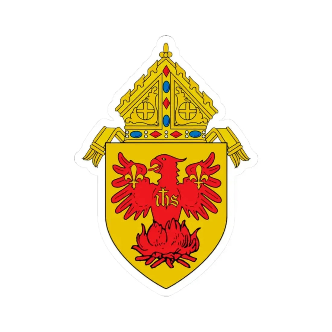 Roman Catholic Archdiocese of Chicago - STICKER Vinyl Kiss-Cut Decal 2 Inch White - The Sticker Space