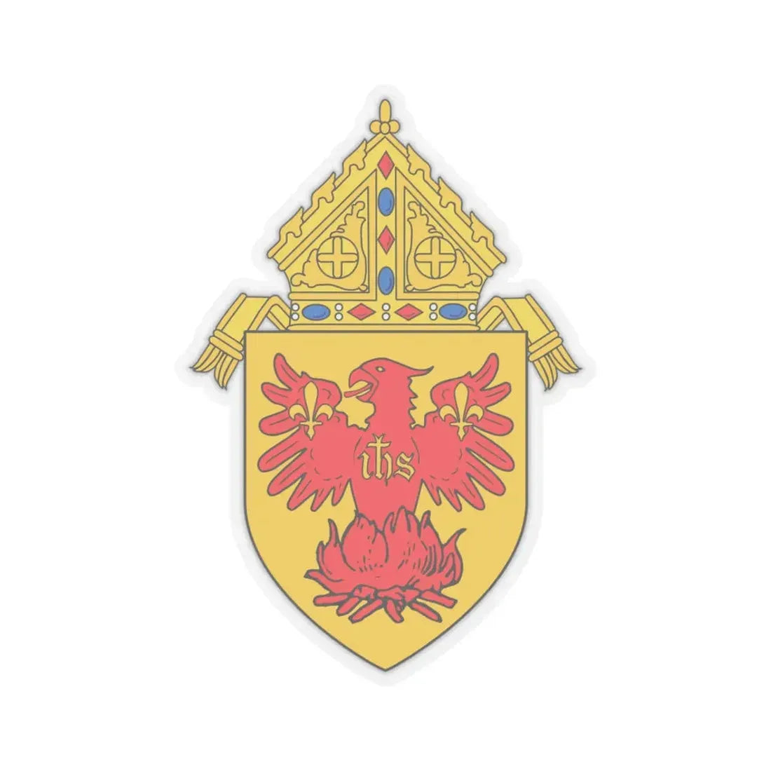 Roman Catholic Archdiocese of Chicago - STICKER Vinyl Kiss-Cut Decal 3 Inch Transparent - The Sticker Space