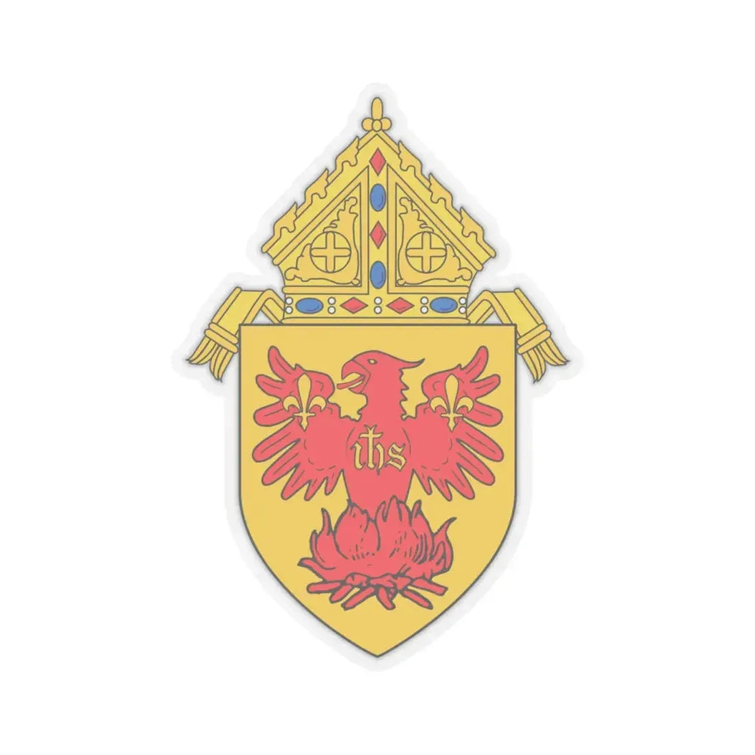 Roman Catholic Archdiocese of Chicago - STICKER Vinyl Kiss-Cut Decal 4 Inch Transparent - The Sticker Space