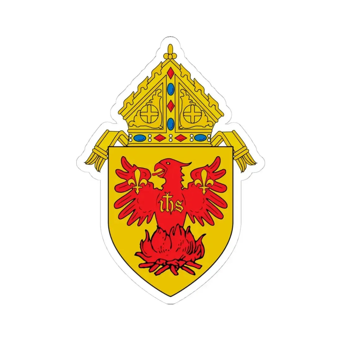 Roman Catholic Archdiocese of Chicago - STICKER Vinyl Kiss-Cut Decal 4 Inch White - The Sticker Space