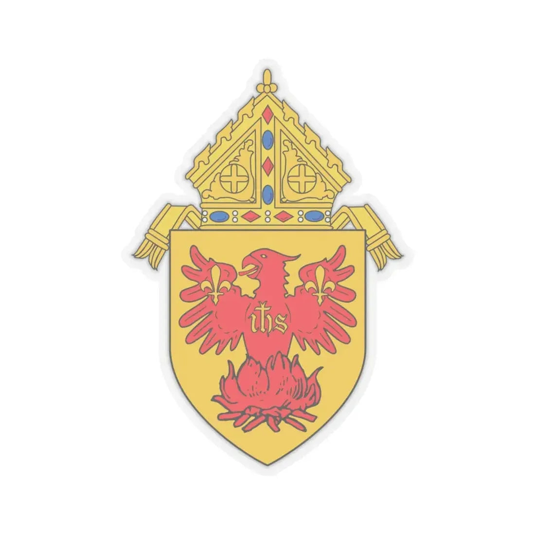 Roman Catholic Archdiocese of Chicago - STICKER Vinyl Kiss-Cut Decal 6 Inch Transparent - The Sticker Space