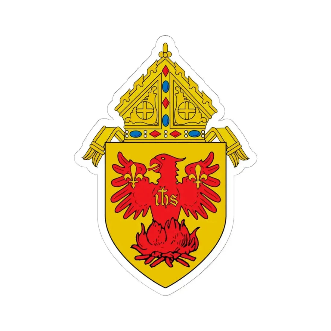 Roman Catholic Archdiocese of Chicago - STICKER Vinyl Kiss-Cut Decal 6 Inch White - The Sticker Space