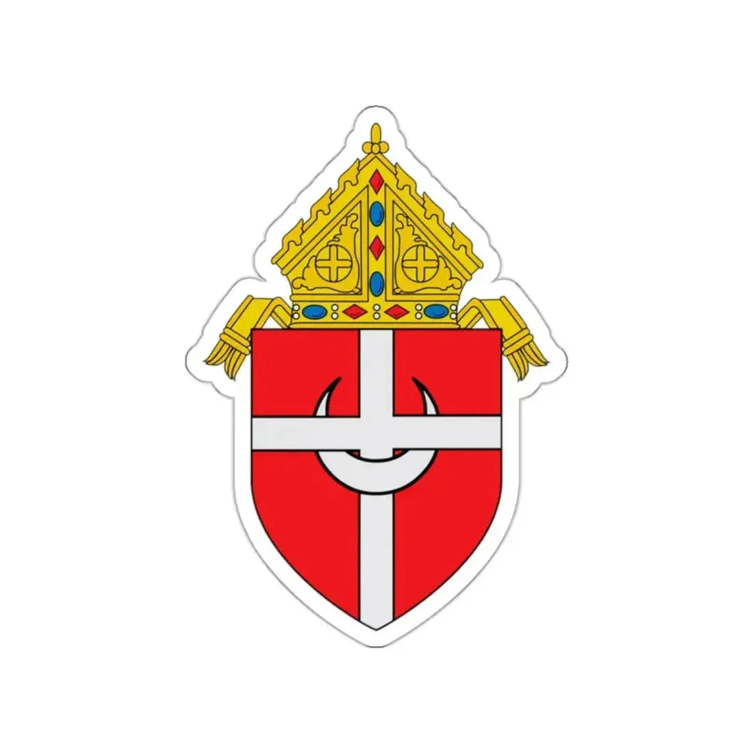 Roman Catholic Archdiocese of Denver - STICKER Vinyl Die-Cut Decal White Die-Cut 2 Inch - The Sticker Space