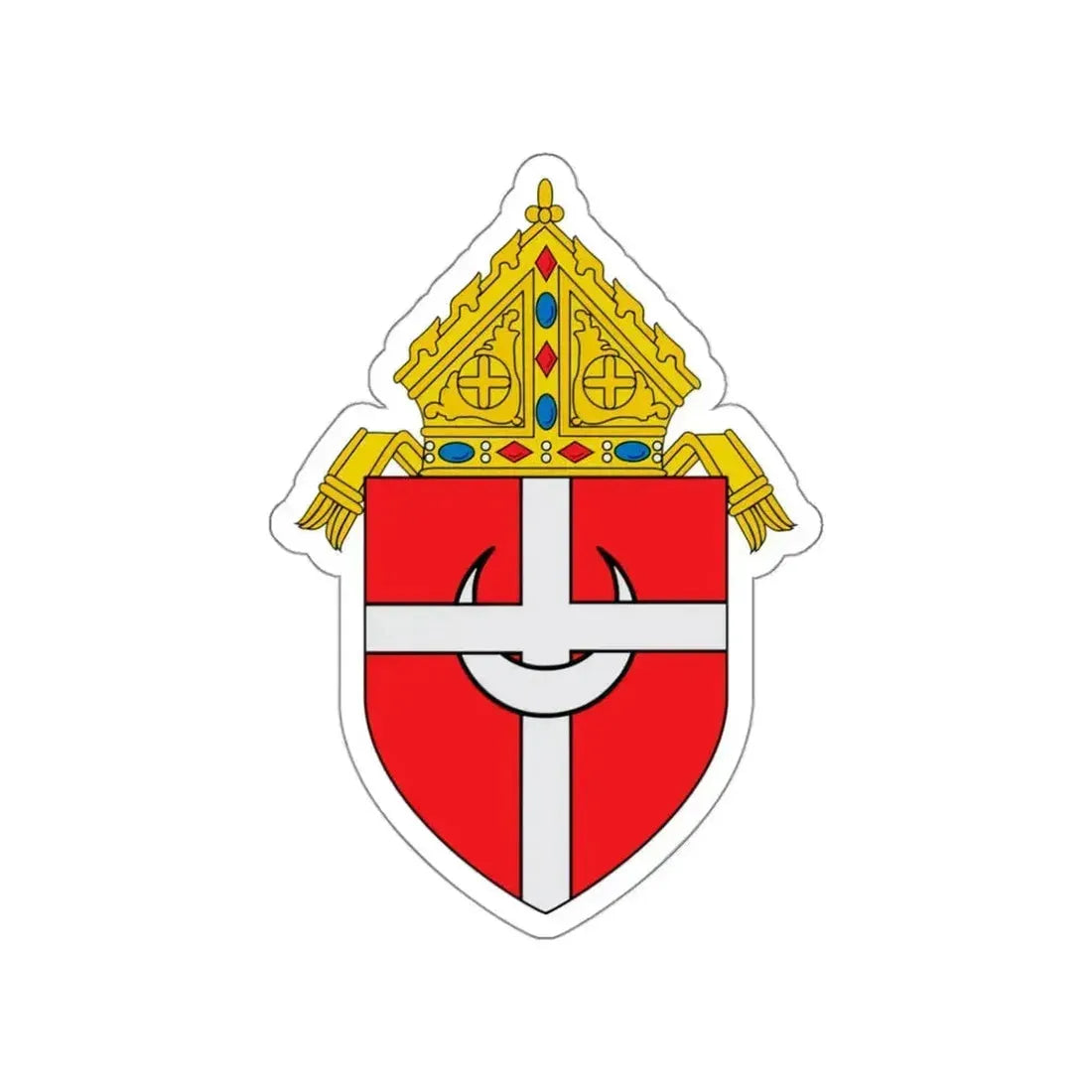 Roman Catholic Archdiocese of Denver - STICKER Vinyl Die-Cut Decal White Die-Cut 3 Inch - The Sticker Space
