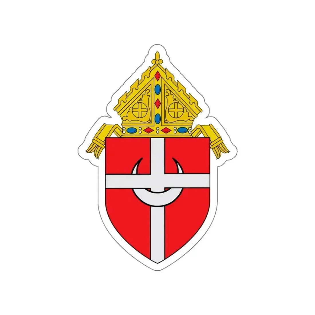 Roman Catholic Archdiocese of Denver - STICKER Vinyl Die-Cut Decal White Die-Cut 5 Inch - The Sticker Space