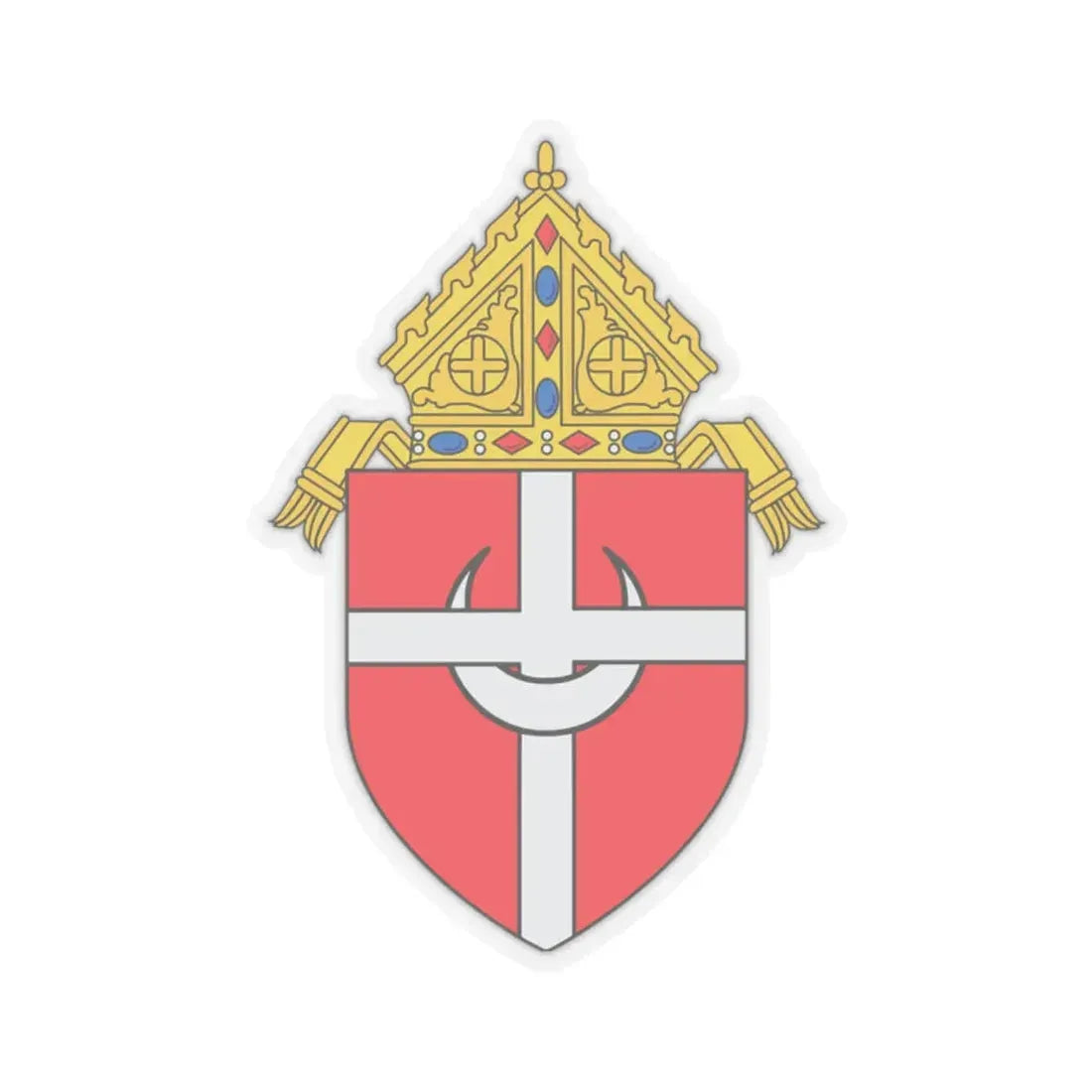 Roman Catholic Archdiocese of Denver - STICKER Vinyl Kiss-Cut Decal 2 Inch Transparent - The Sticker Space