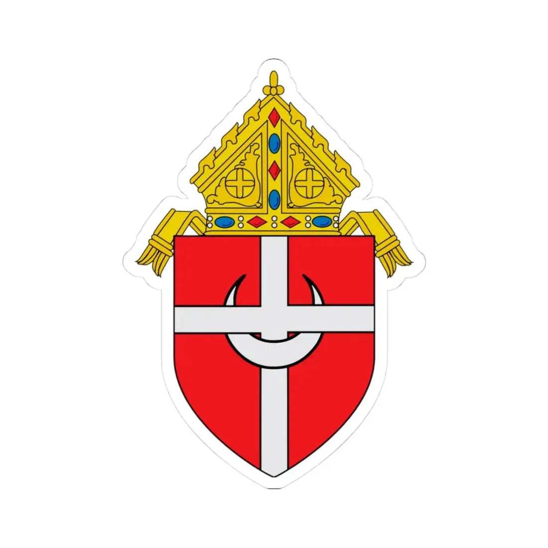 Roman Catholic Archdiocese of Denver - STICKER Vinyl Kiss-Cut Decal 3 Inch White - The Sticker Space