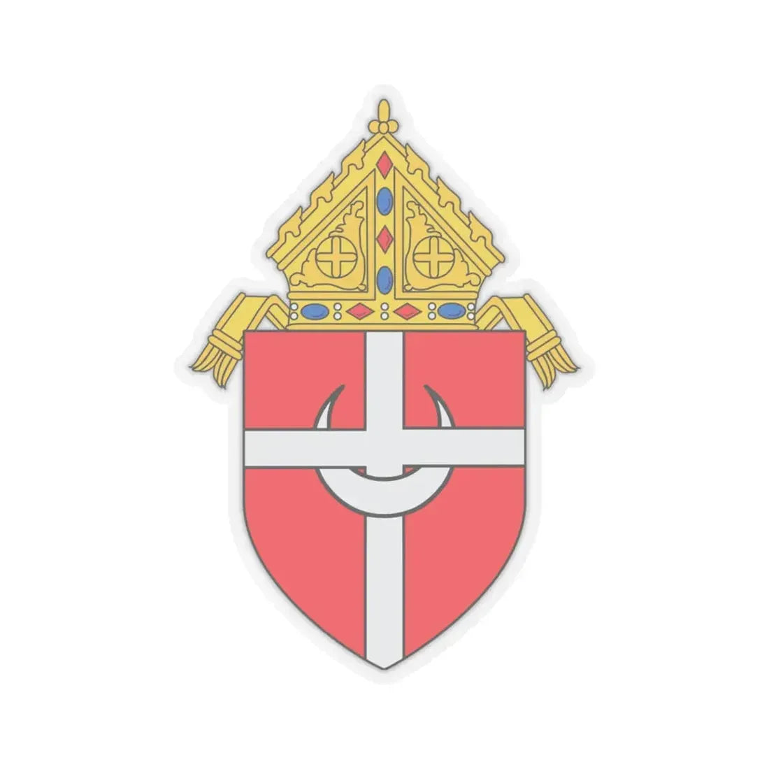 Roman Catholic Archdiocese of Denver - STICKER Vinyl Kiss-Cut Decal 6 Inch Transparent - The Sticker Space
