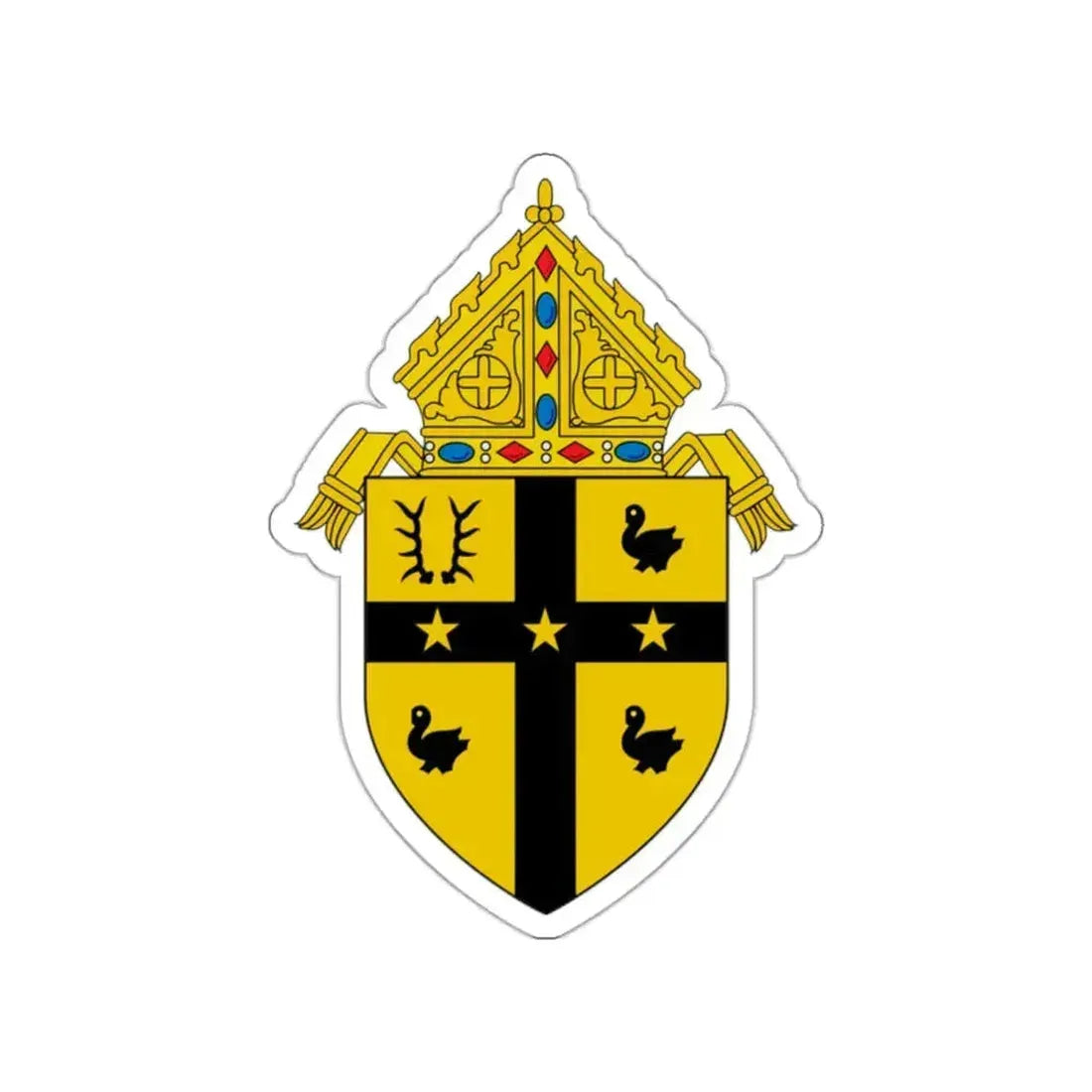 Roman Catholic Archdiocese of Detroit - STICKER Vinyl Die-Cut Decal White Die-Cut 2 Inch - The Sticker Space