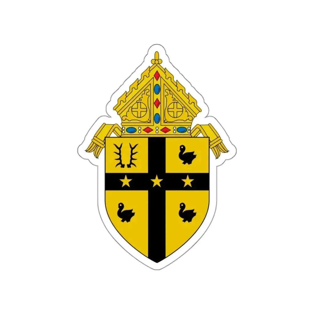 Roman Catholic Archdiocese of Detroit - STICKER Vinyl Die-Cut Decal White Die-Cut 3 Inch - The Sticker Space