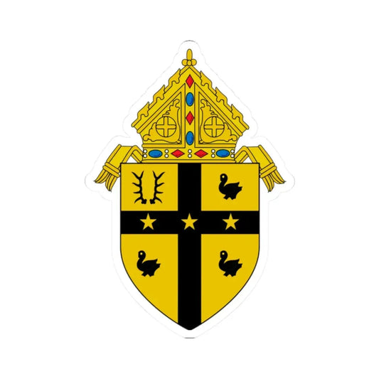Roman Catholic Archdiocese of Detroit - STICKER Vinyl Kiss-Cut Decal 2 Inch White - The Sticker Space