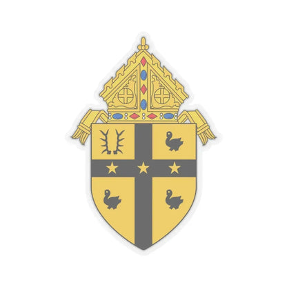 Roman Catholic Archdiocese of Detroit - STICKER Vinyl Kiss-Cut Decal 4 Inch Transparent - The Sticker Space