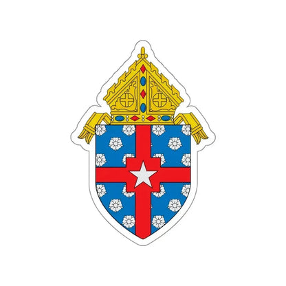 Roman Catholic Archdiocese of Galveston Houston - STICKER Vinyl Die-Cut Decal White Die-Cut 4 Inch - The Sticker Space