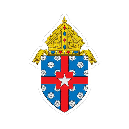 Roman Catholic Archdiocese of Galveston Houston - STICKER Vinyl Kiss-Cut Decal 4 Inch White - The Sticker Space