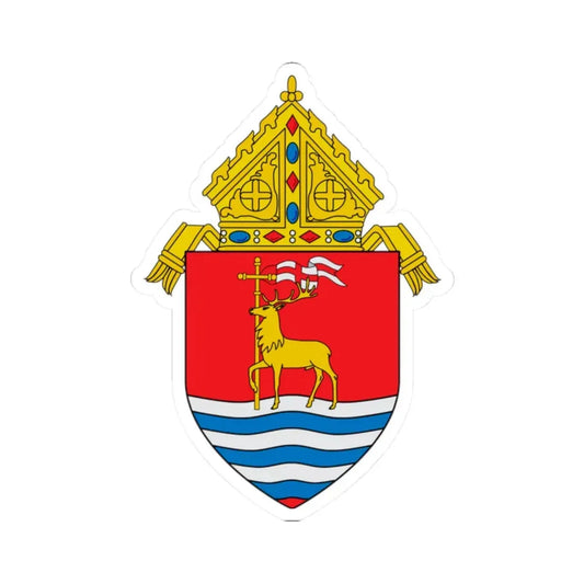Roman Catholic Archdiocese of Hartford - STICKER Vinyl Kiss-Cut Decal 2 Inch White - The Sticker Space