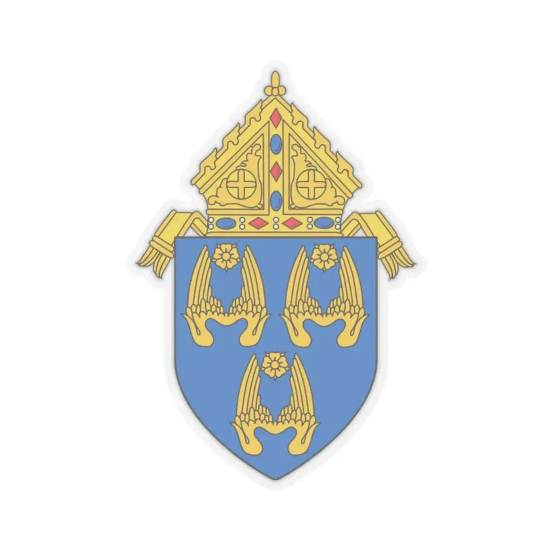 Roman Catholic Archdiocese of Los Angeles - STICKER Vinyl Kiss-Cut Decal 2 Inch Transparent - The Sticker Space