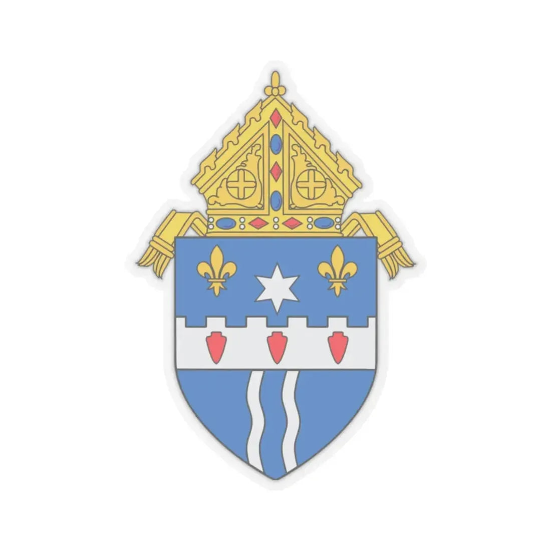 Roman Catholic Archdiocese of Louisville - STICKER Vinyl Kiss-Cut Decal 2 Inch Transparent - The Sticker Space