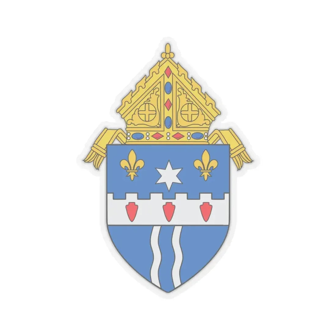 Roman Catholic Archdiocese of Louisville - STICKER Vinyl Kiss-Cut Decal 3 Inch Transparent - The Sticker Space