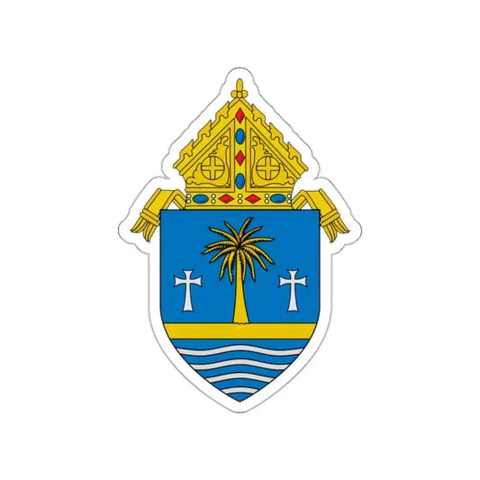 Roman Catholic Archdiocese of Miami - STICKER Vinyl Die-Cut Decal White Die-Cut 2 Inch - The Sticker Space