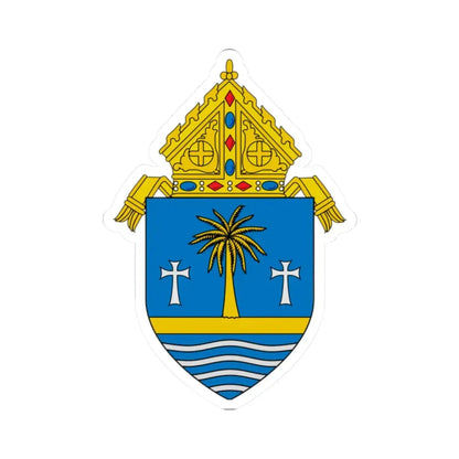 Roman Catholic Archdiocese of Miami - STICKER Vinyl Kiss-Cut Decal 2 Inch White - The Sticker Space