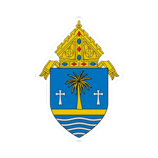 Roman Catholic Archdiocese of Miami - STICKER Vinyl Kiss-Cut Decal 2 Inch White - The Sticker Space