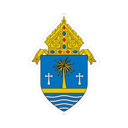 Roman Catholic Archdiocese of Miami - STICKER Vinyl Kiss-Cut Decal 3 Inch White - The Sticker Space
