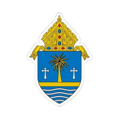 Roman Catholic Archdiocese of Miami - STICKER Vinyl Kiss-Cut Decal 6 Inch White - The Sticker Space