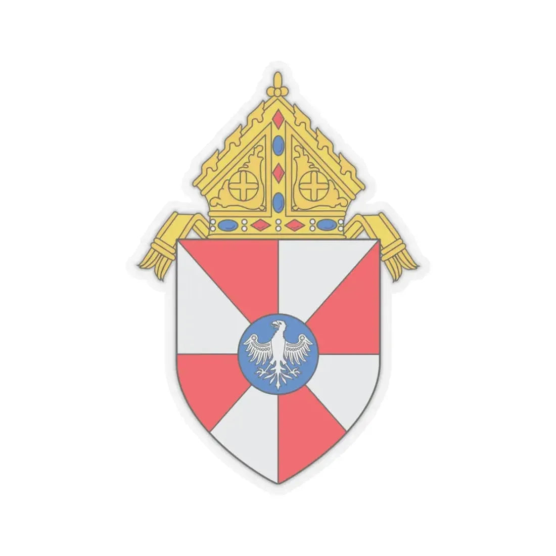 Roman Catholic Archdiocese of Milwaukee - STICKER Vinyl Kiss-Cut Decal 3 Inch Transparent - The Sticker Space