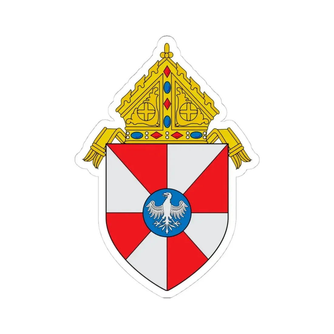 Roman Catholic Archdiocese of Milwaukee - STICKER Vinyl Kiss-Cut Decal 4 Inch White - The Sticker Space