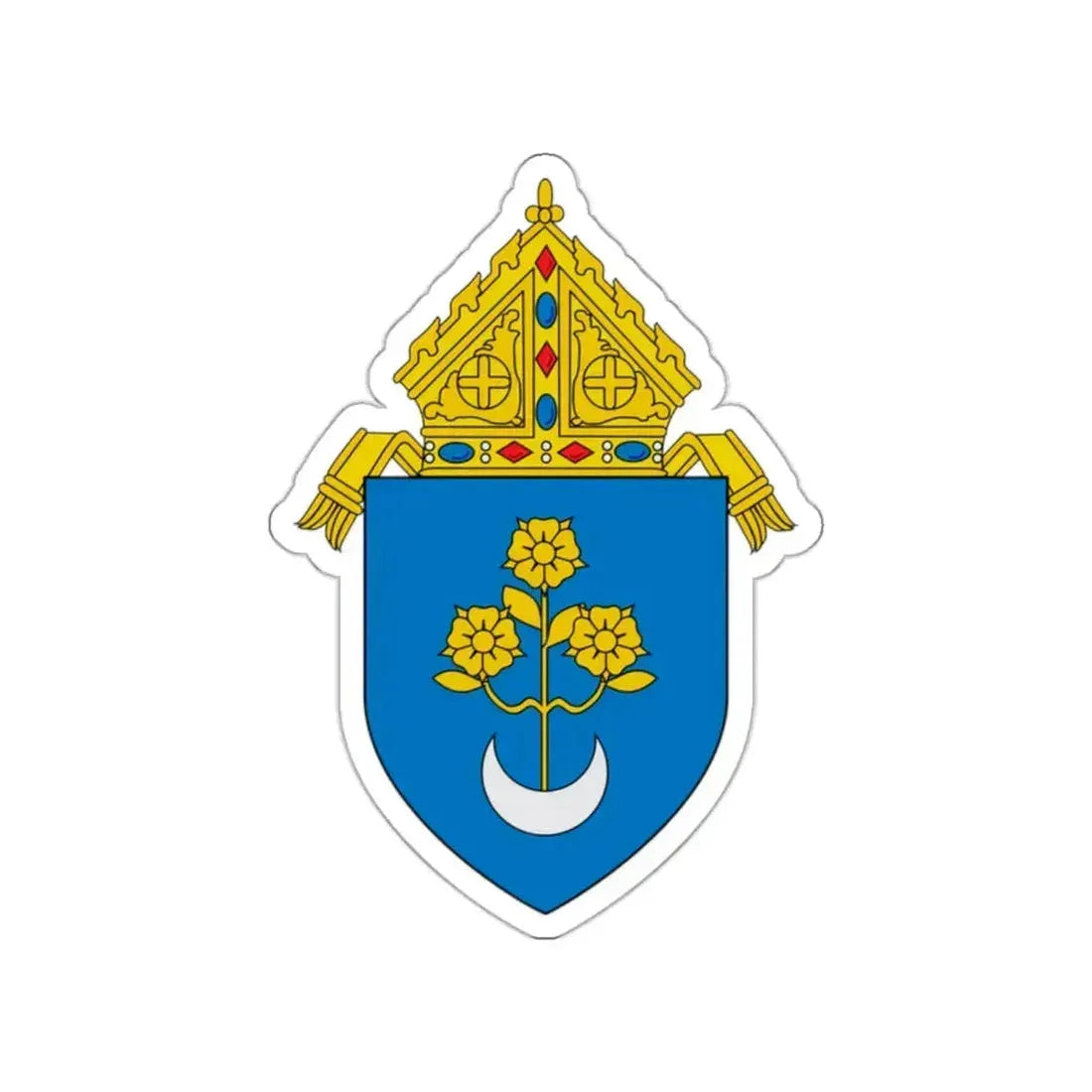 Roman Catholic Archdiocese of Mobile - STICKER Vinyl Die-Cut Decal White Die-Cut 2 Inch - The Sticker Space