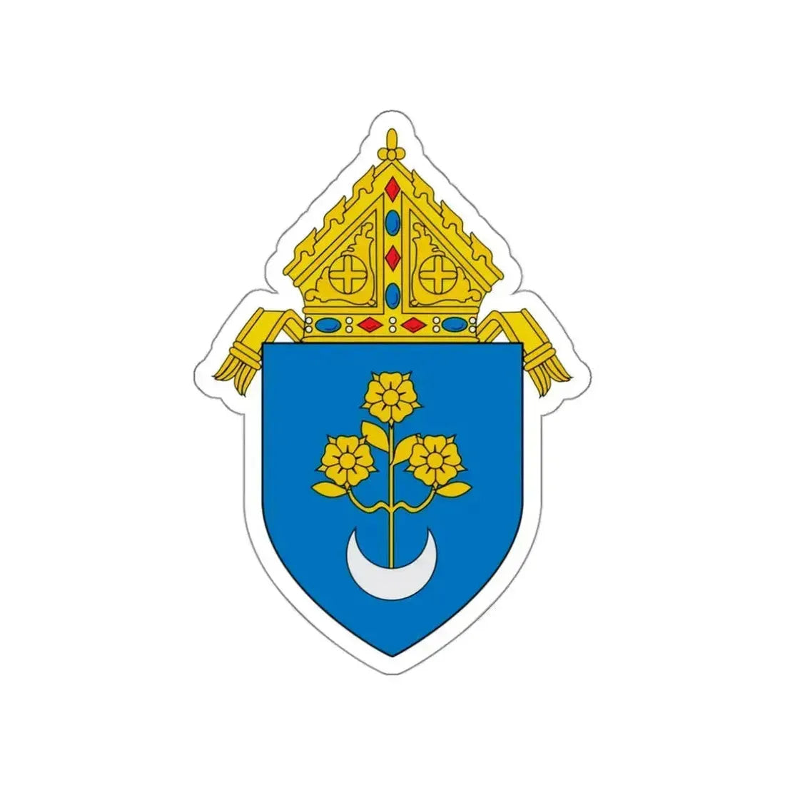 Roman Catholic Archdiocese of Mobile - STICKER Vinyl Die-Cut Decal White Die-Cut 3 Inch - The Sticker Space