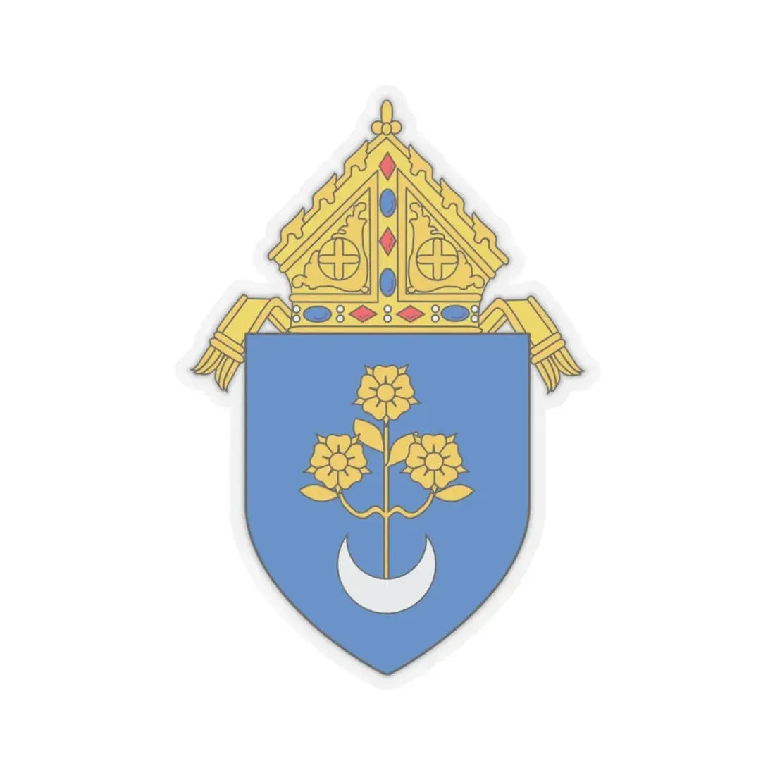 Roman Catholic Archdiocese of Mobile - STICKER Vinyl Kiss-Cut Decal 6 Inch Transparent - The Sticker Space