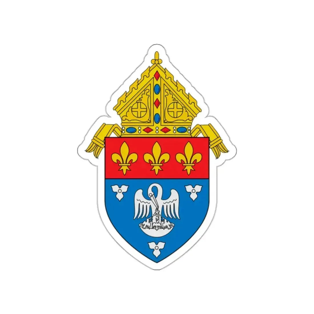 Roman Catholic Archdiocese of New Orleans - STICKER Vinyl Die-Cut Decal White Die-Cut 2 Inch - The Sticker Space