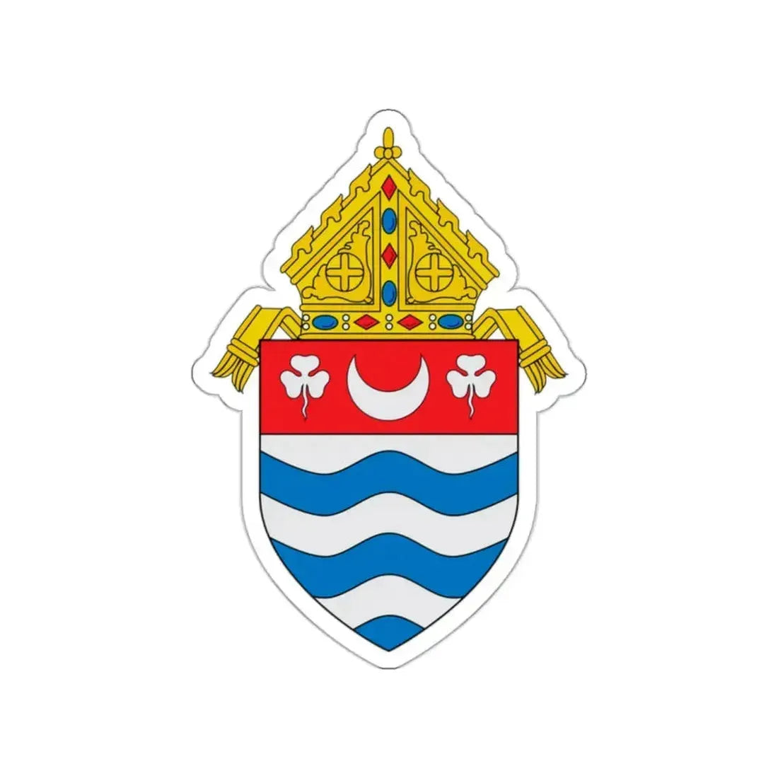 Roman Catholic Archdiocese of Newark - STICKER Vinyl Die-Cut Decal White Die-Cut 2 Inch - The Sticker Space