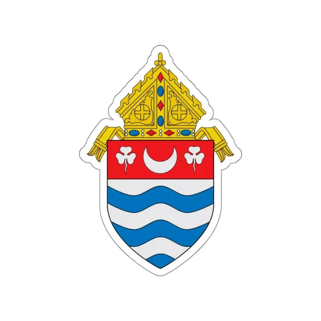 Roman Catholic Archdiocese of Newark - STICKER Vinyl Die-Cut Decal White Die-Cut 3 Inch - The Sticker Space