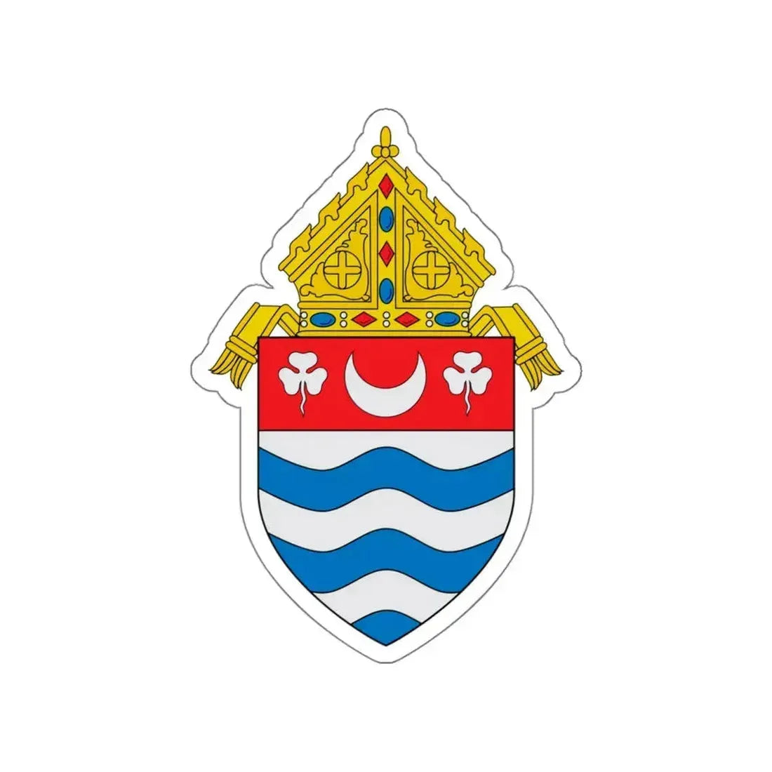 Roman Catholic Archdiocese of Newark - STICKER Vinyl Die-Cut Decal White Die-Cut 5 Inch - The Sticker Space