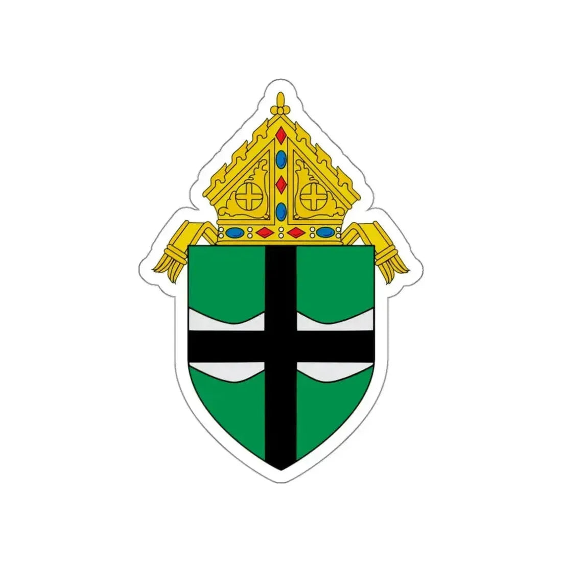 Roman Catholic Archdiocese of Omaha - STICKER Vinyl Die-Cut Decal White Die-Cut 3 Inch - The Sticker Space