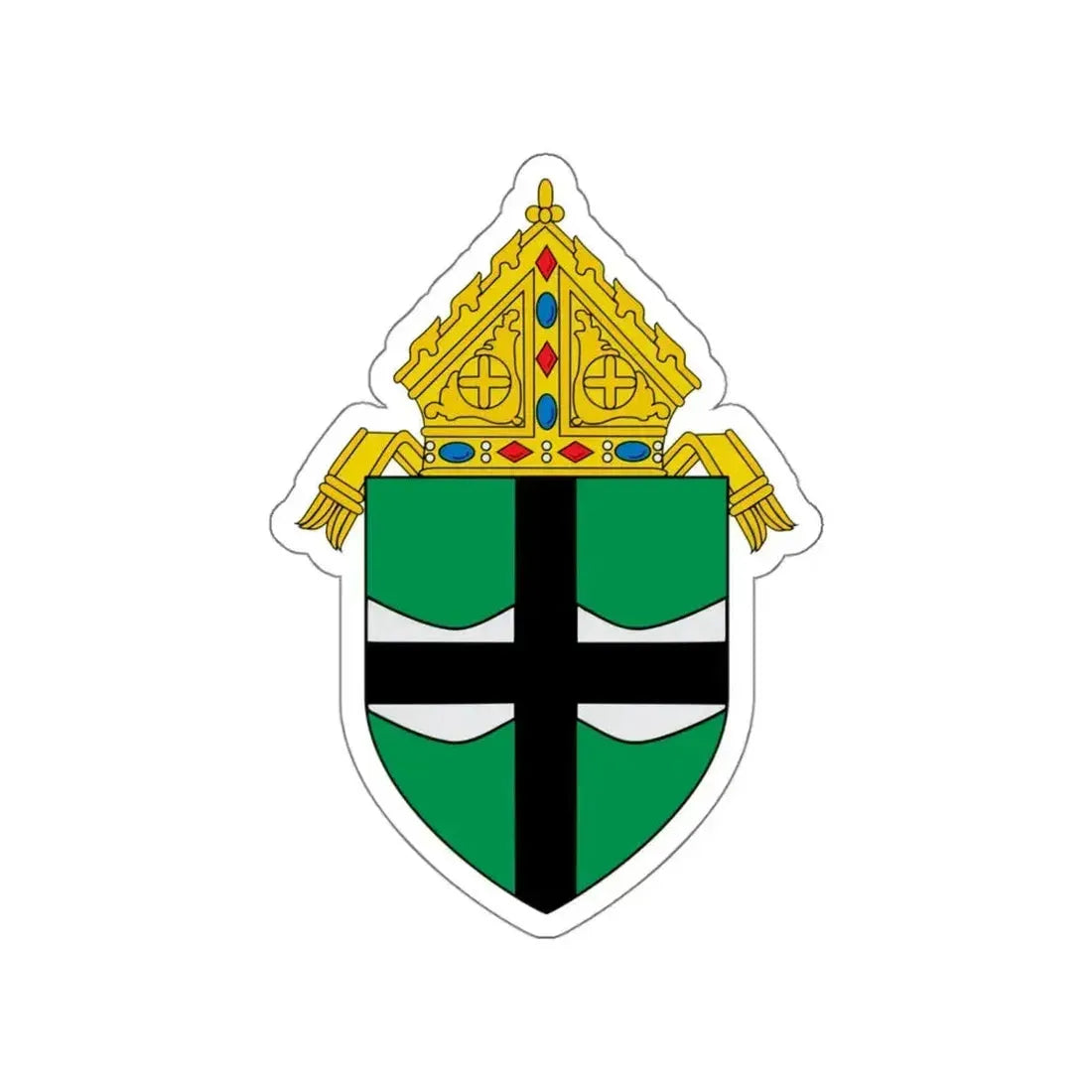 Roman Catholic Archdiocese of Omaha - STICKER Vinyl Die-Cut Decal White Die-Cut 4 Inch - The Sticker Space