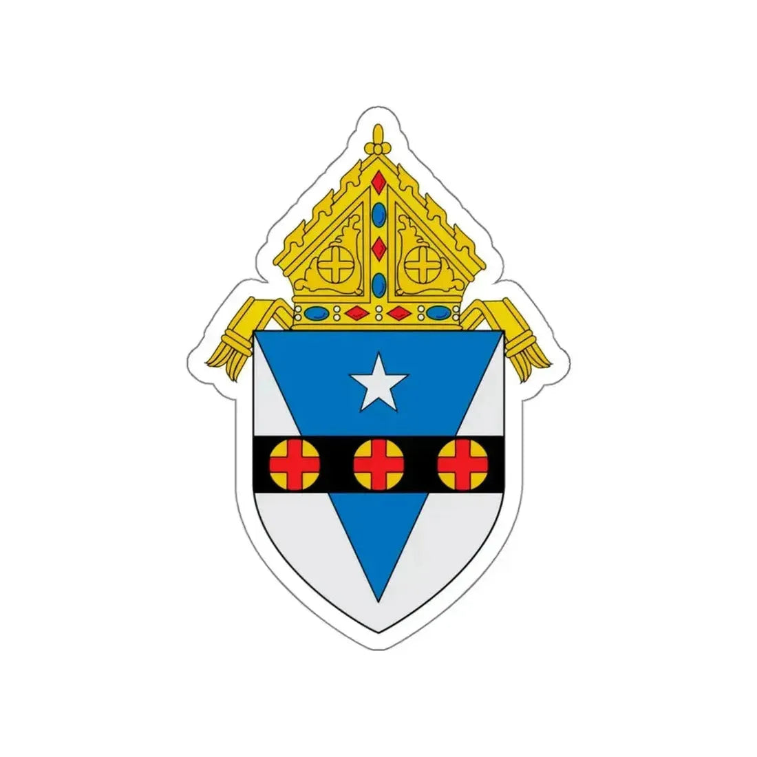 Roman Catholic Archdiocese of Philadelphia - STICKER Vinyl Die-Cut Decal White Die-Cut 4 Inch - The Sticker Space